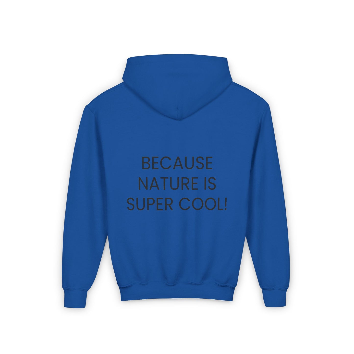 Youth Heavy Blend Hooded Sweatshirt - "Because Nature is Super Cool"
