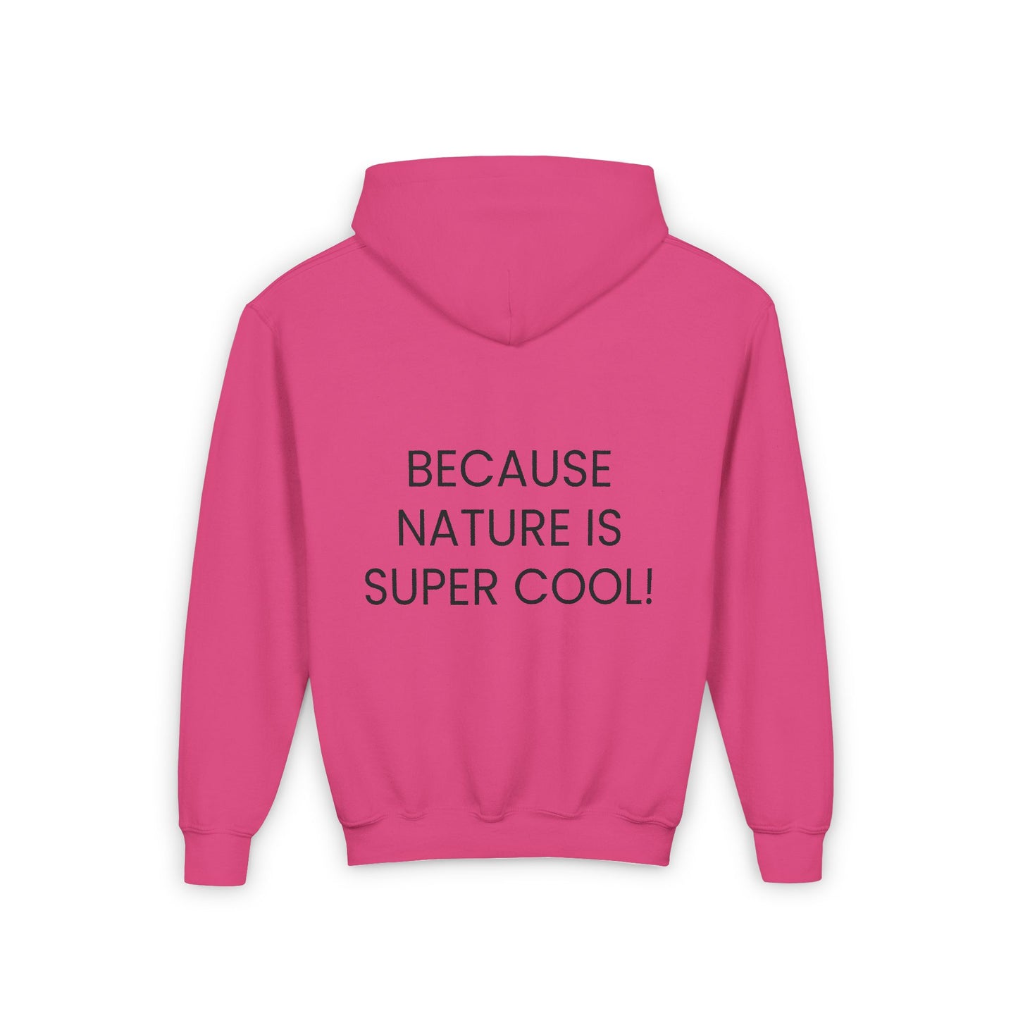 Youth Heavy Blend Hooded Sweatshirt - "Because Nature is Super Cool"