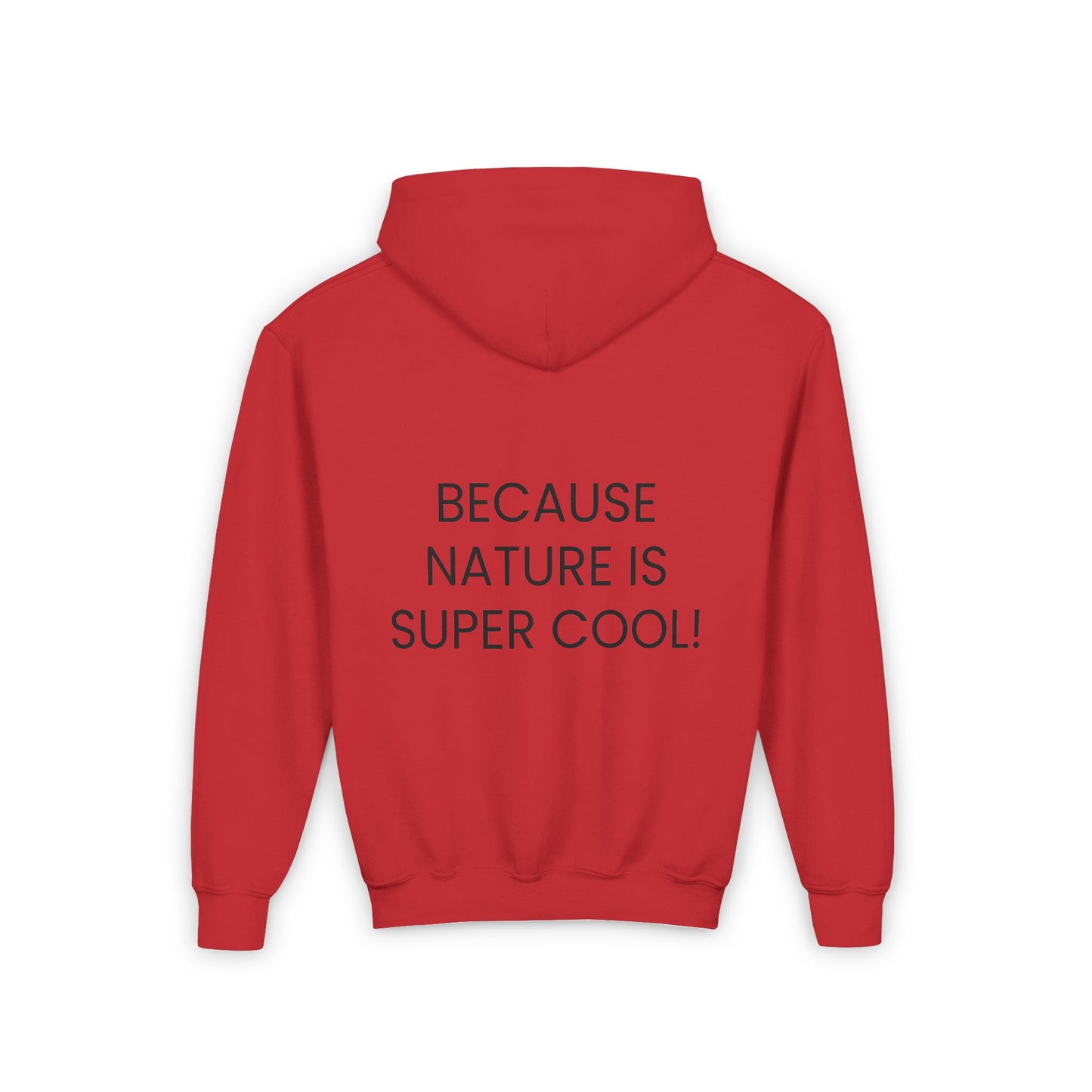 Youth Heavy Blend Hooded Sweatshirt - "Because Nature is Super Cool"