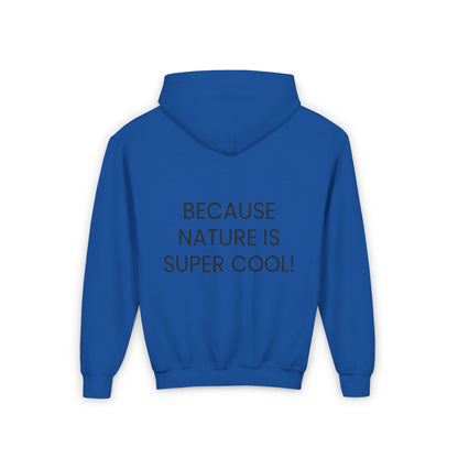 Youth Heavy Blend Hooded Sweatshirt - "Because Nature is Super Cool"