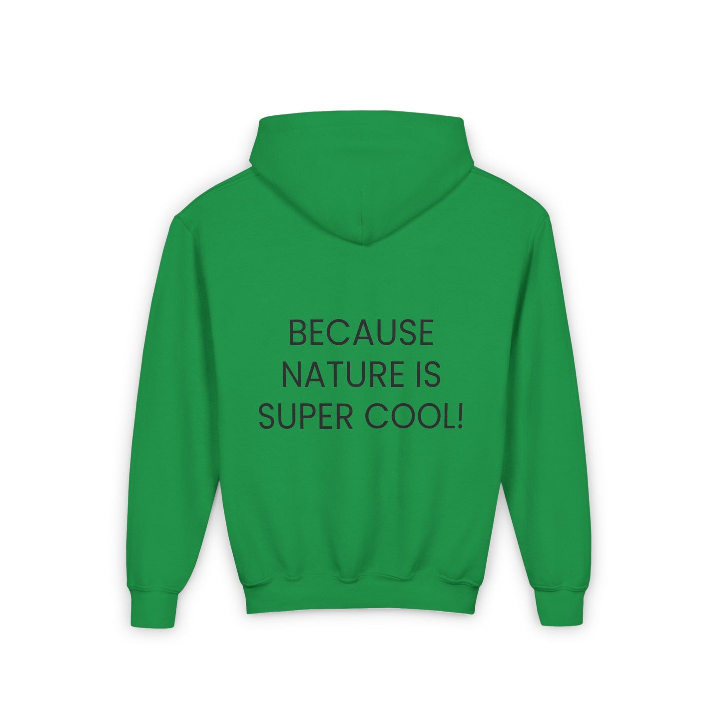 Youth Heavy Blend Hooded Sweatshirt - "Because Nature is Super Cool"