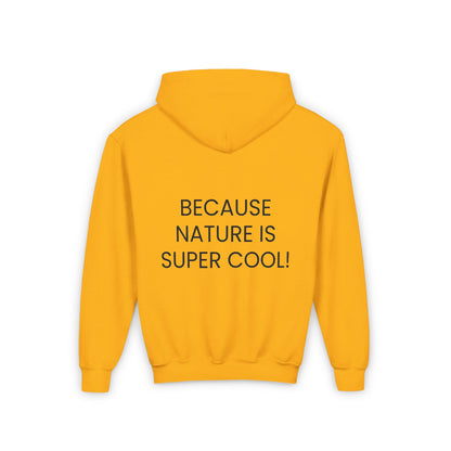 Youth Heavy Blend Hooded Sweatshirt - "Because Nature is Super Cool"