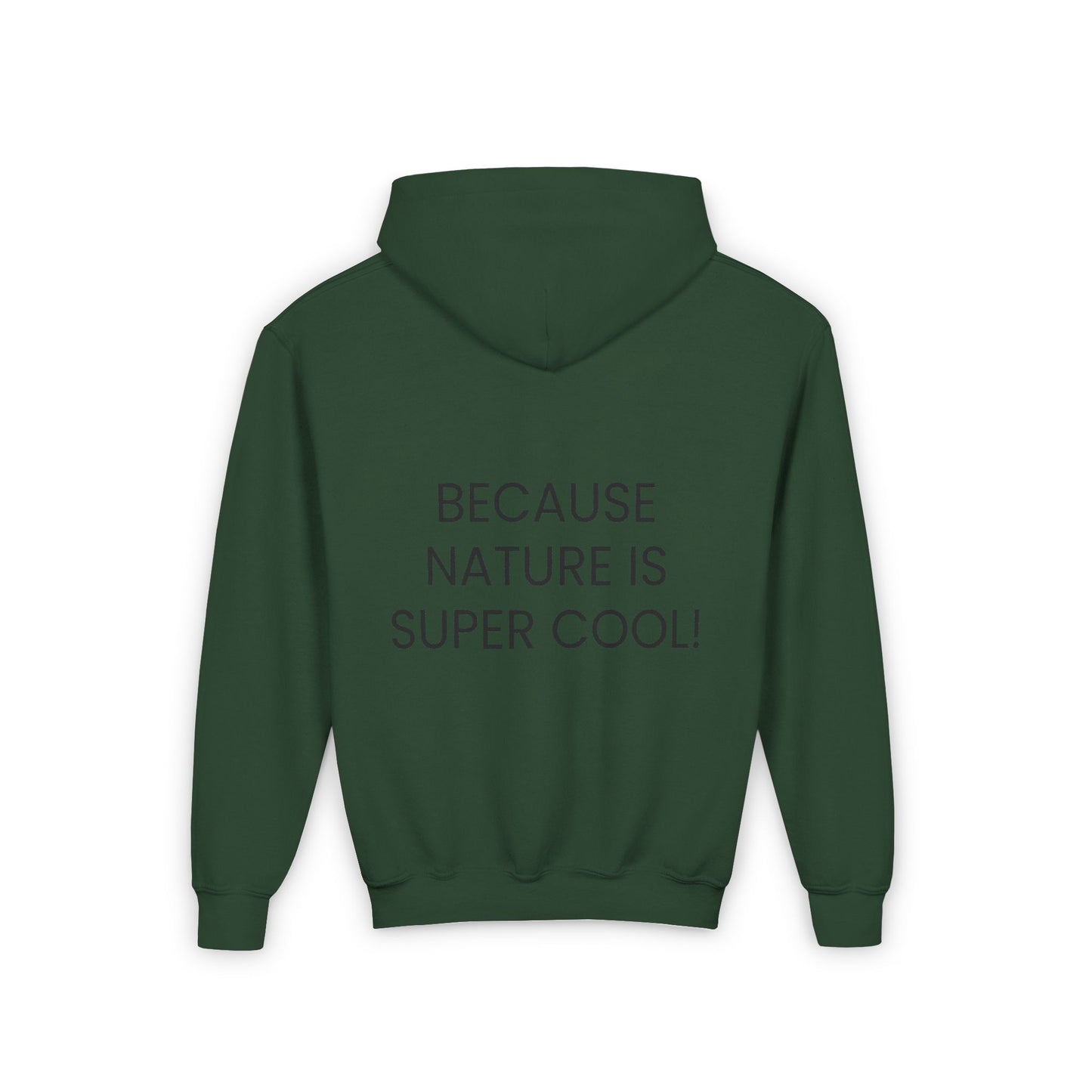 Youth Heavy Blend Hooded Sweatshirt - "Because Nature is Super Cool"