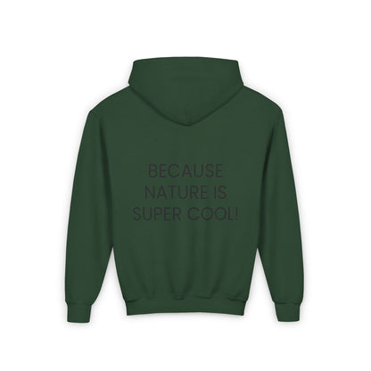 Youth Heavy Blend Hooded Sweatshirt - "Because Nature is Super Cool"