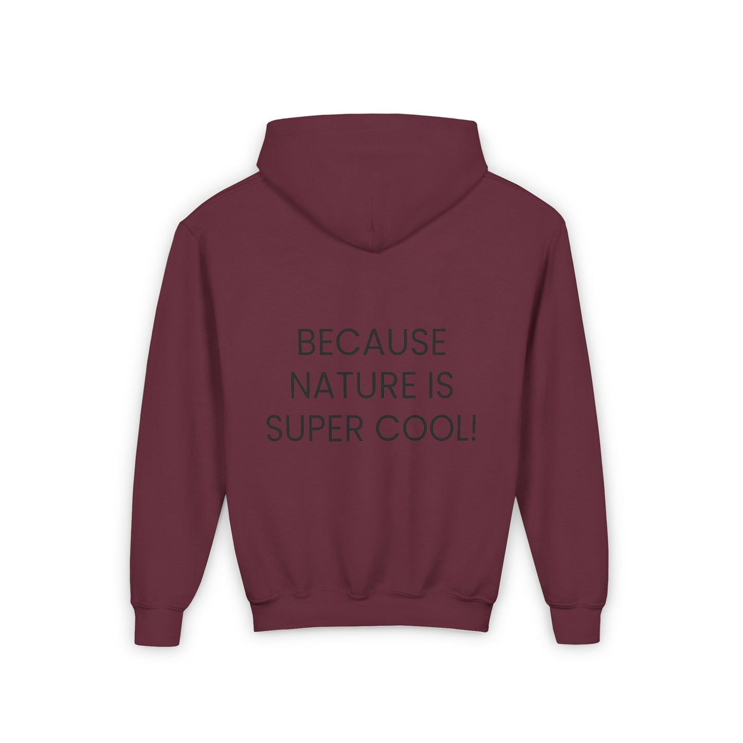 Youth Heavy Blend Hooded Sweatshirt - "Because Nature is Super Cool"