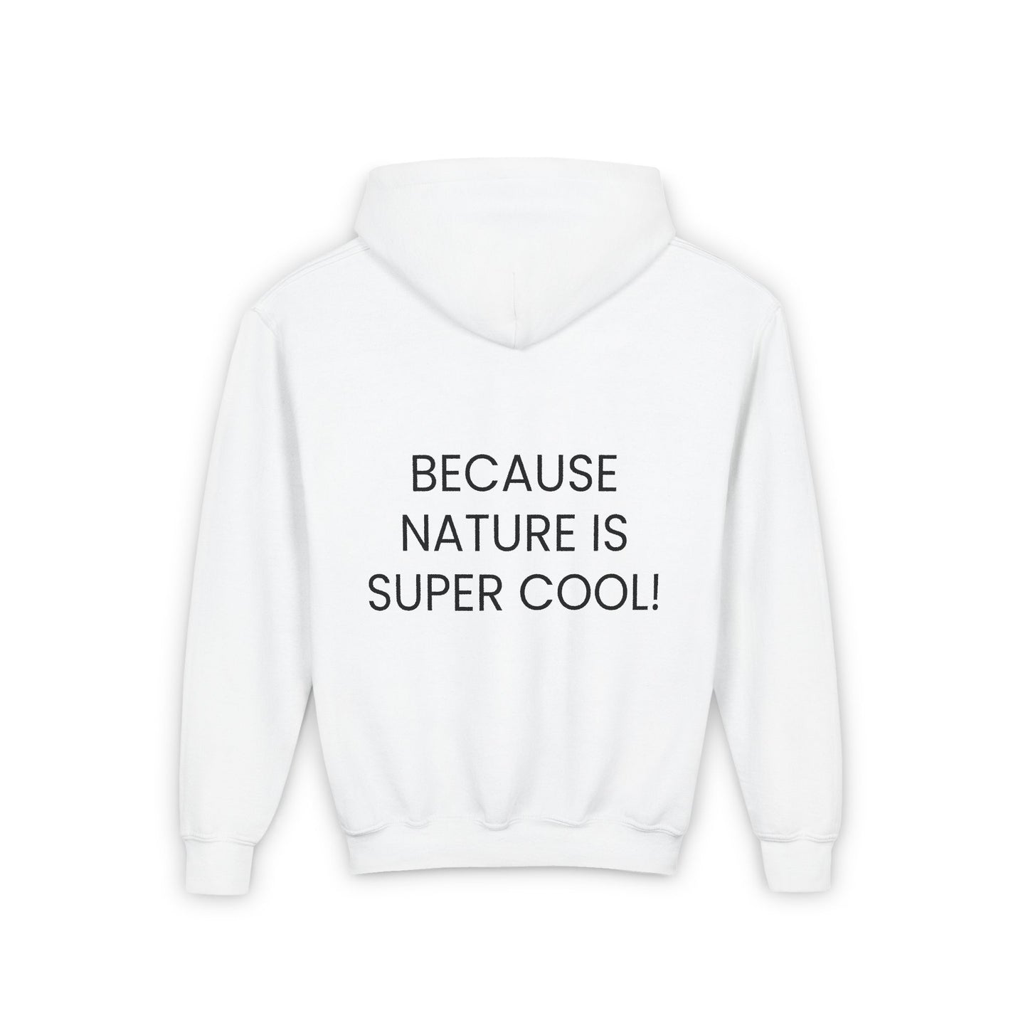 Youth Heavy Blend Hooded Sweatshirt - "Because Nature is Super Cool"