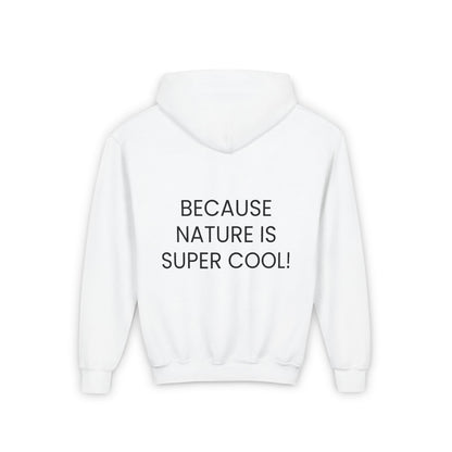 Youth Heavy Blend Hooded Sweatshirt - "Because Nature is Super Cool"